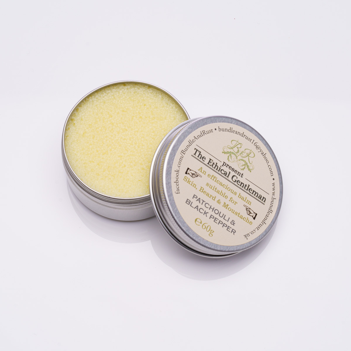 Natural Beard Balm with Patchouli & Black Pepper - Bundle & Rust